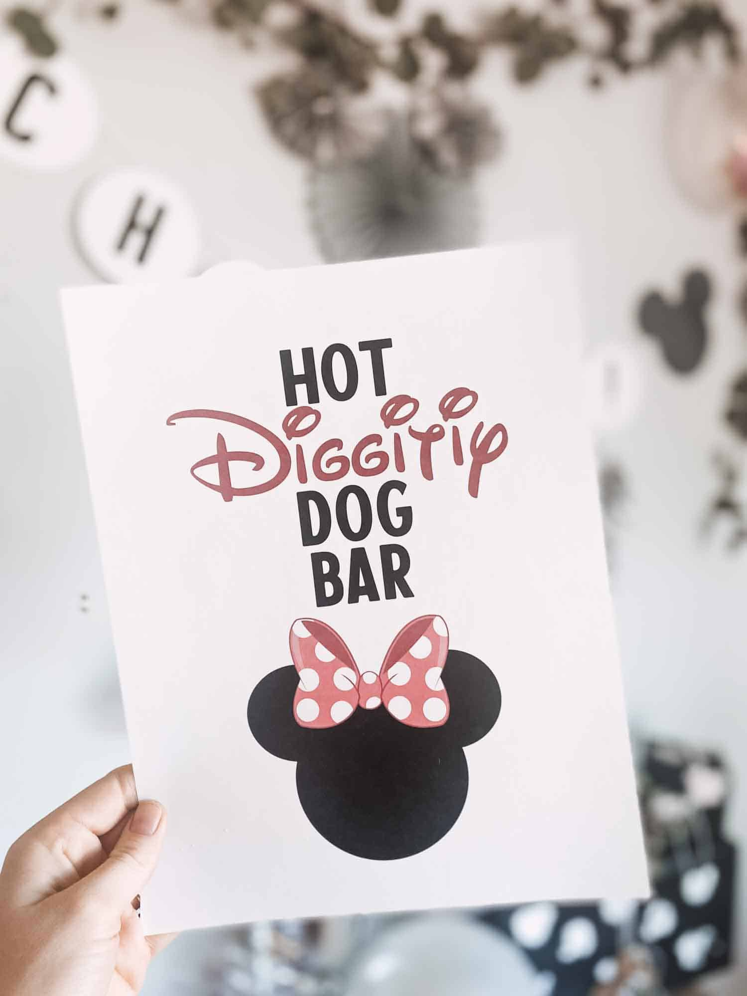Hot Diggity Dog Bar - Practical &amp;amp; Pretty inside Hot Diggity Dog Bar Sign Free Printable