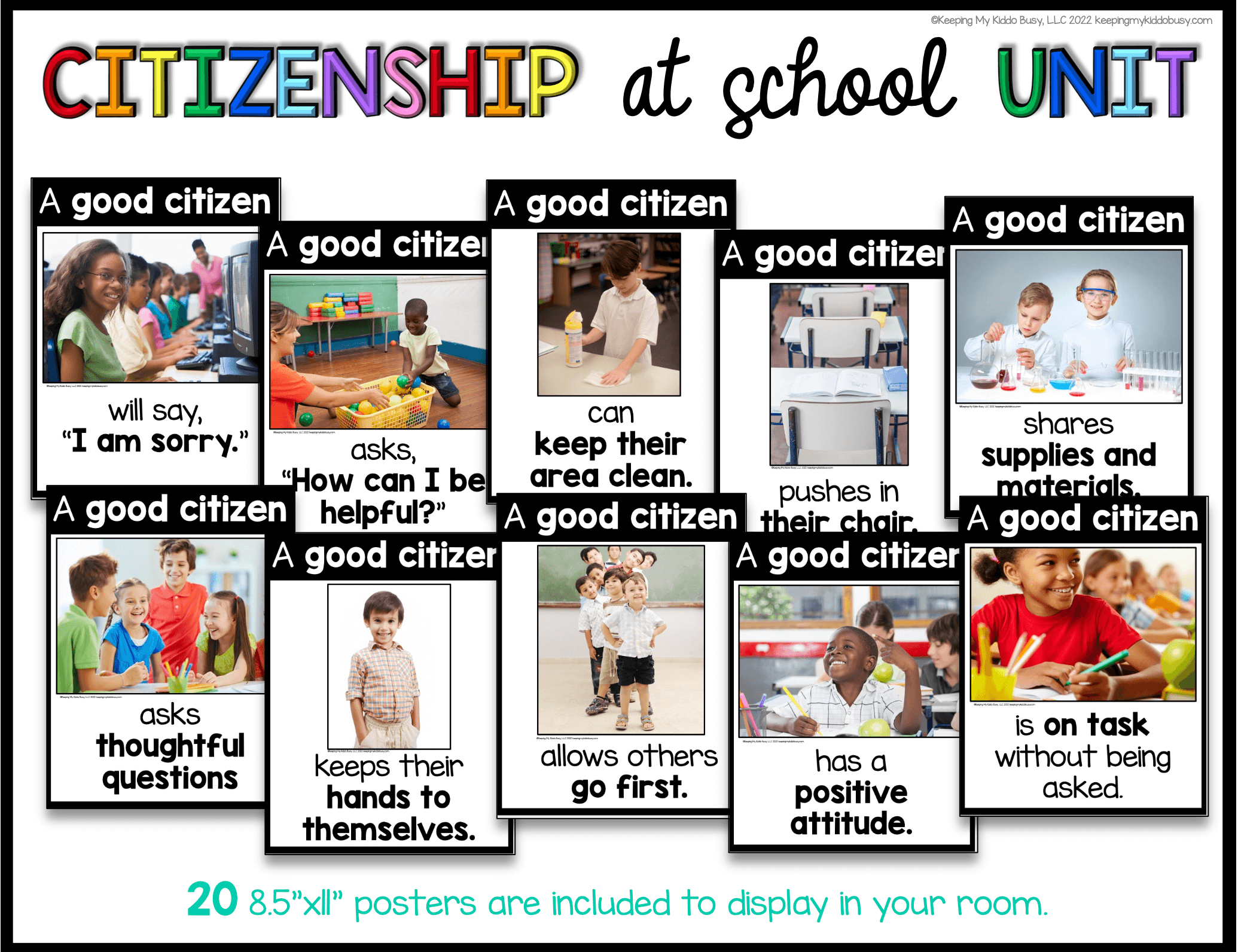 How To Be A Good Citizen At School - Citizenship Skills Freebie within Free Printable Worksheets On Being A Good Citizen