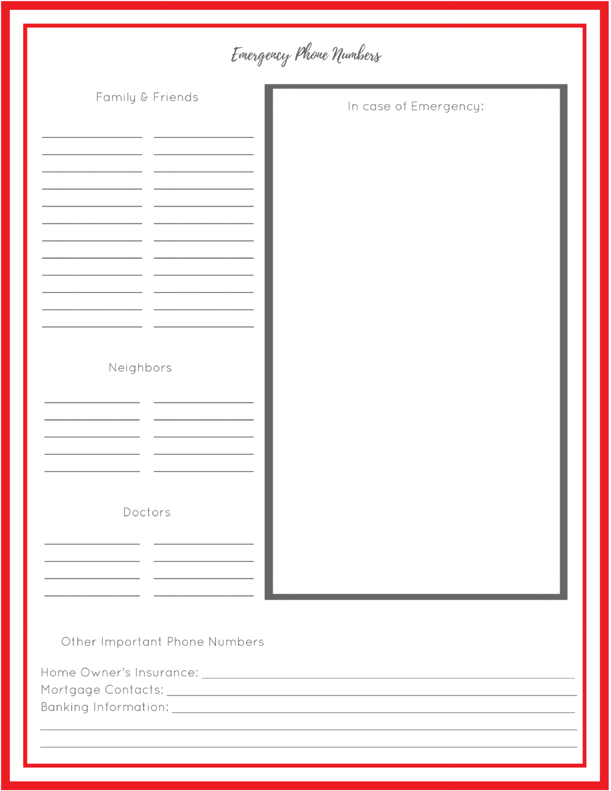 How To Build An Emergency Grab &amp;amp; Go Binder + Free Printable in Free Emergency Binder Printables