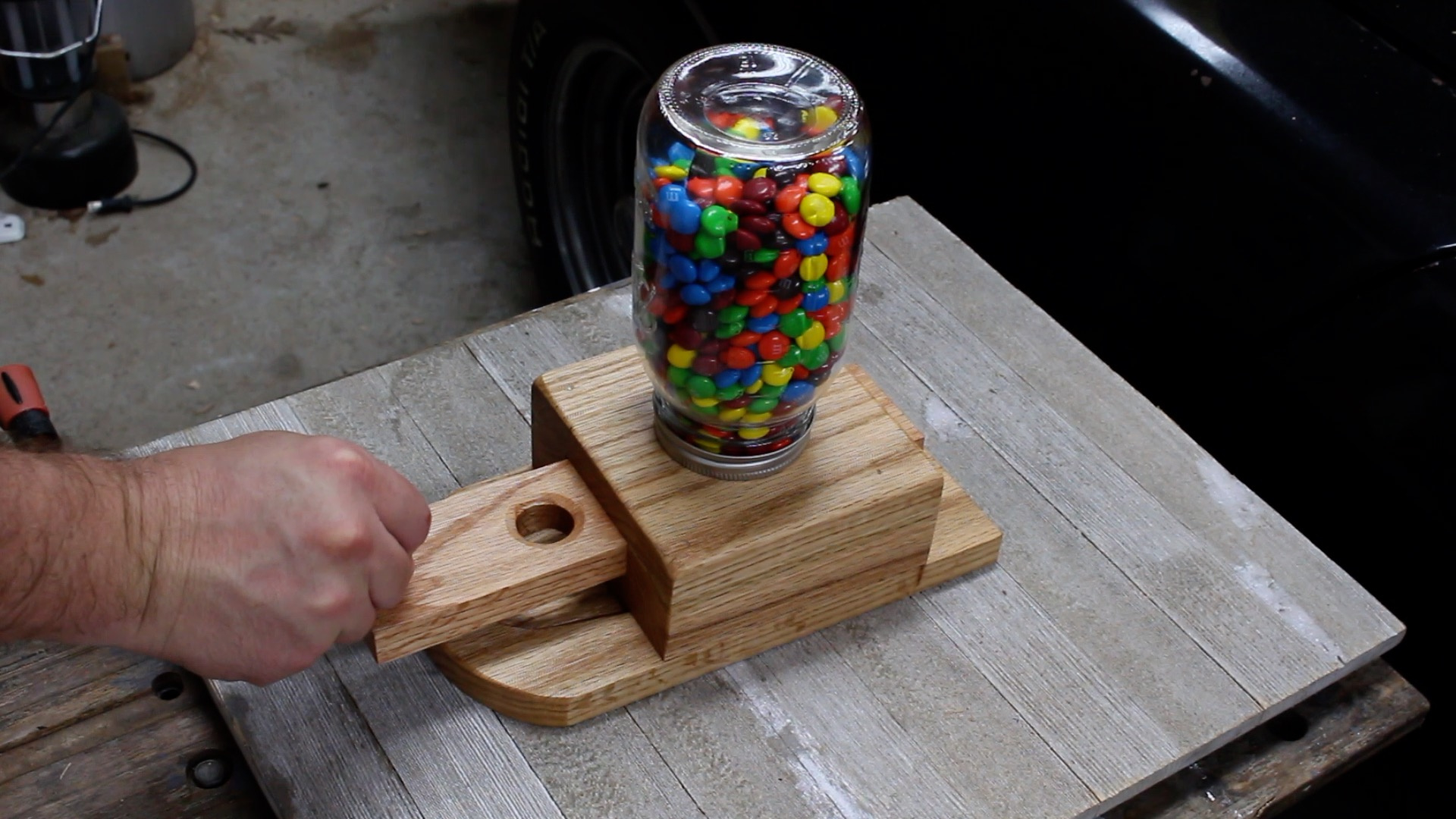 How To Make A Candy Dispenser within Free Printable Wooden Gumball Machine Plans