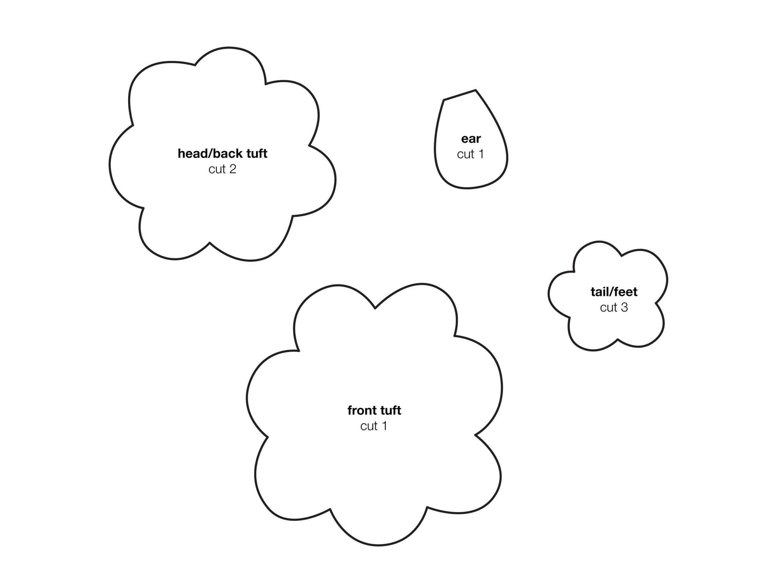 How To Make An Easy-Sew Poodle Skirt in Printable Poodle Pattern For Poodle Skirt