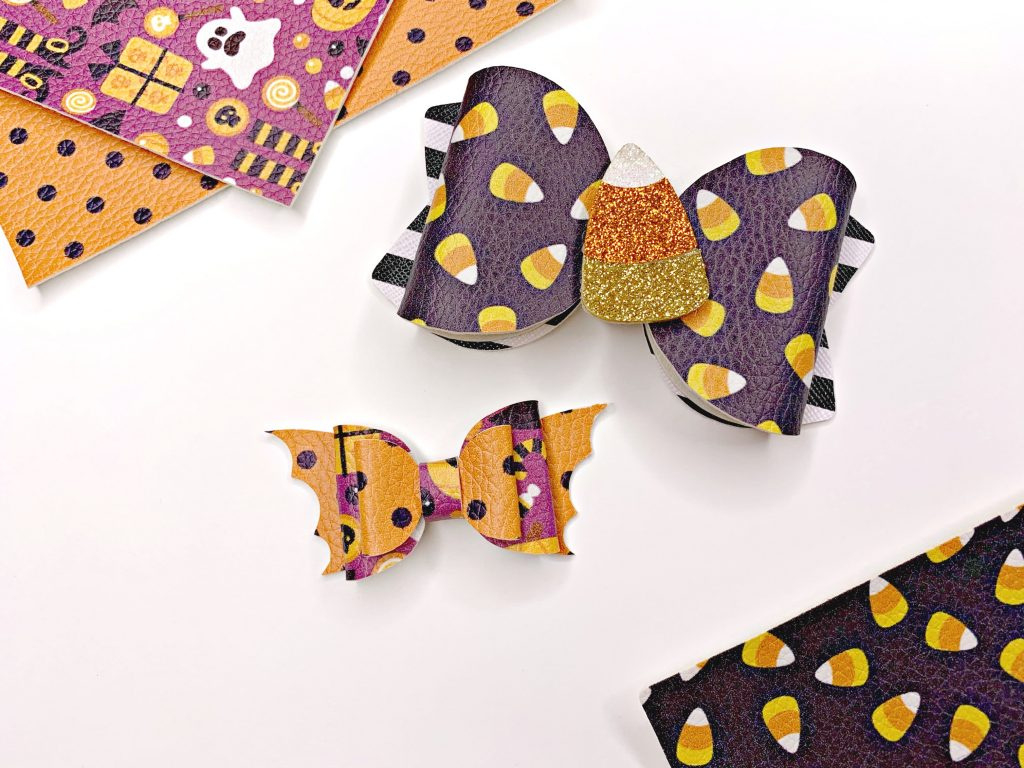 How To Make Faux Leather Hair Bows With A Cameo, Cricut, Or in Printable Faux Leather Sheets