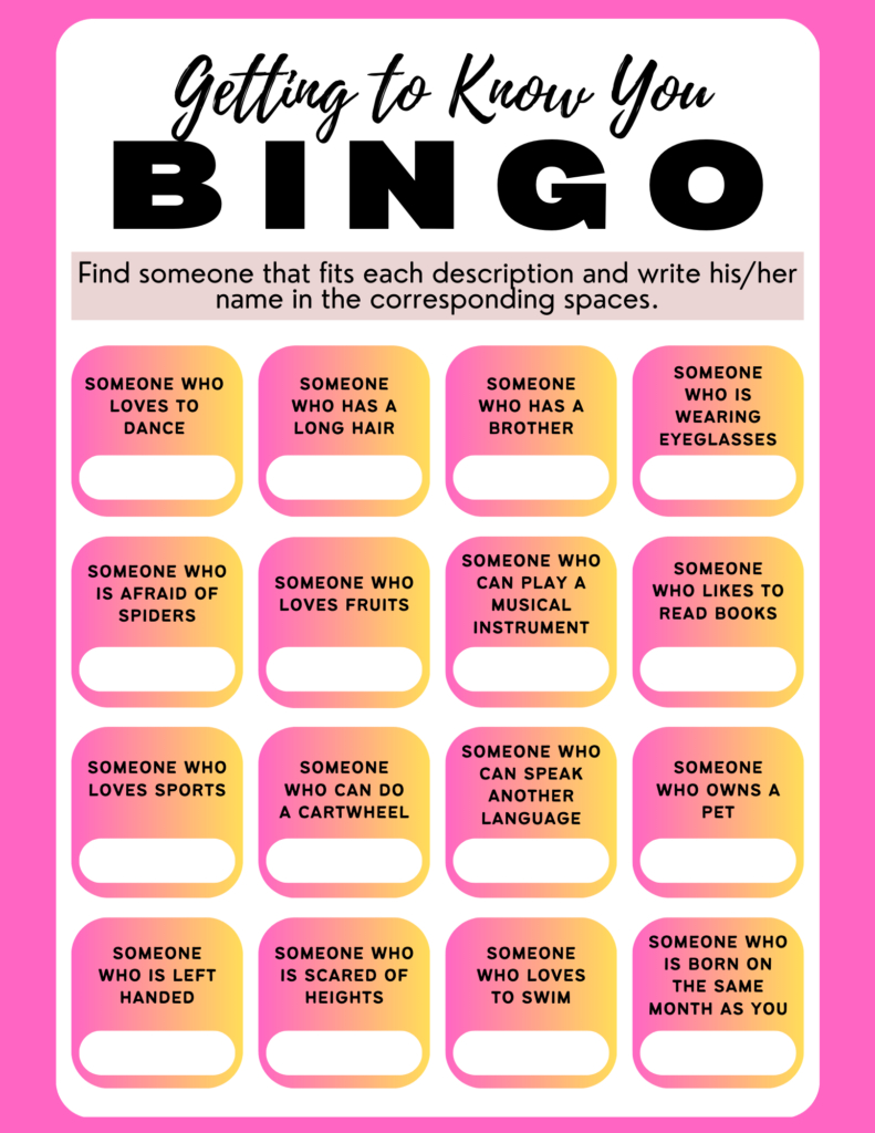 Human Bingo: A Fun And Effective Icebreaker – Tcea Technotes Blog in Icebreaker Bingo Card Generator