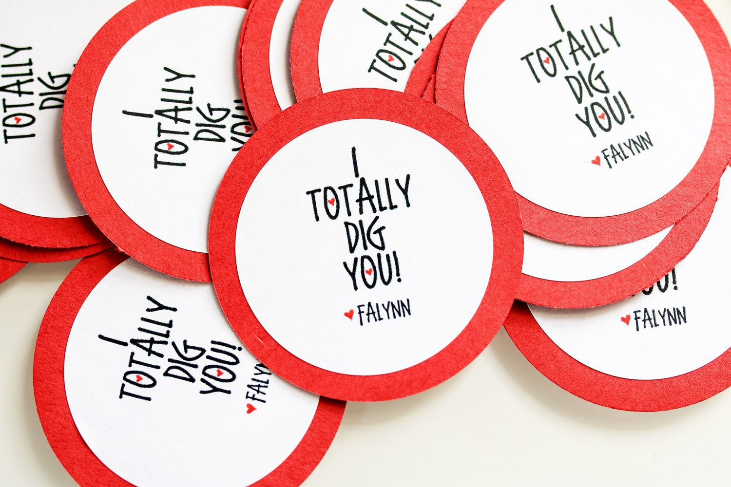 I Totally Dig You Valentine&amp;#039;S Day Printable Labels pertaining to I Dig You Valentine Free Printable