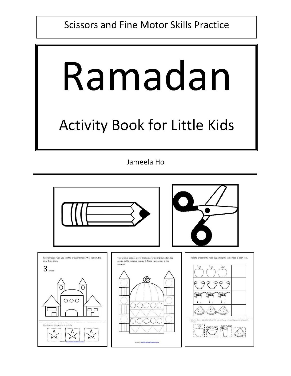 Ilma Education: Free Download: Ramadan Activity Book For Little Kids for Printable Ramadan Activity Book