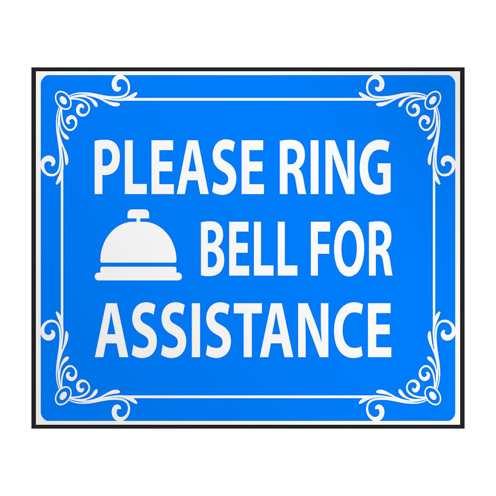 Industrial Decals Horizontal Vinyl Stickers Please Ring Bell For regarding Please Ring Bell For Assistance Printable Free