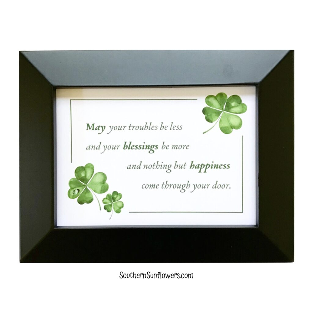 Irish Blessing Free Printable For St. Patrick&amp;#039;S Day - throughout Irish Blessing Free Printable