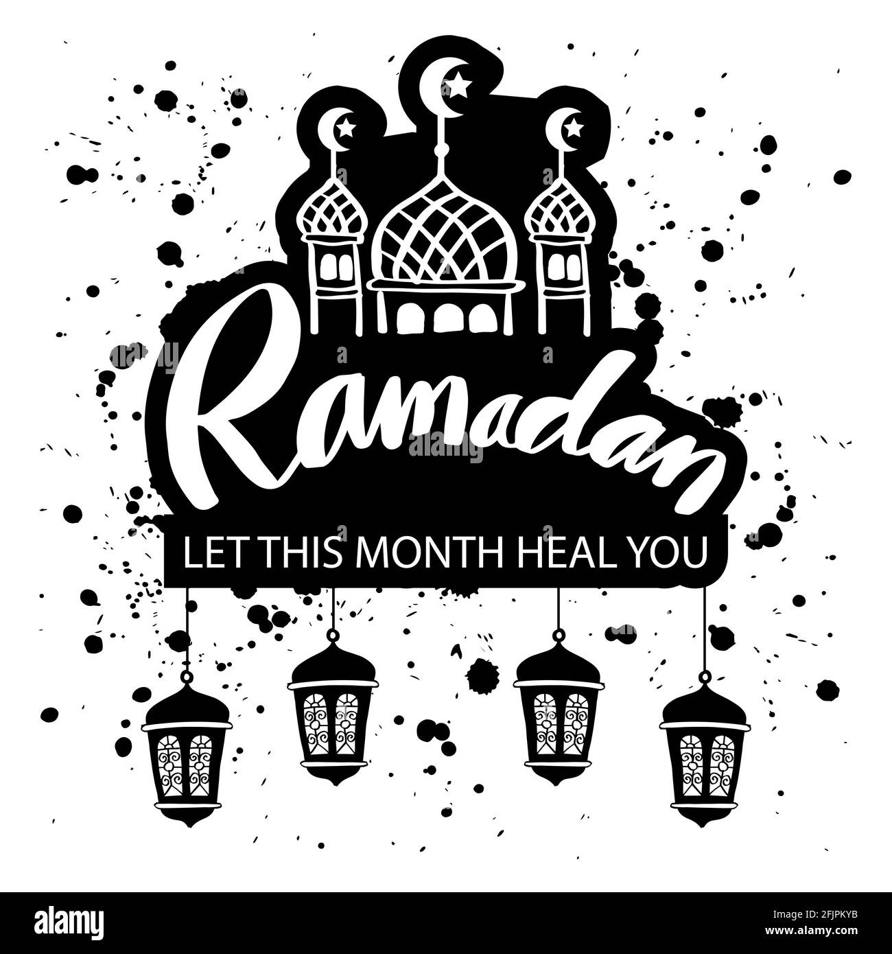 Islamic Quotes Print Black And White Stock Photos &amp;amp; Images - Alamy pertaining to Printable Ramadan Quotes