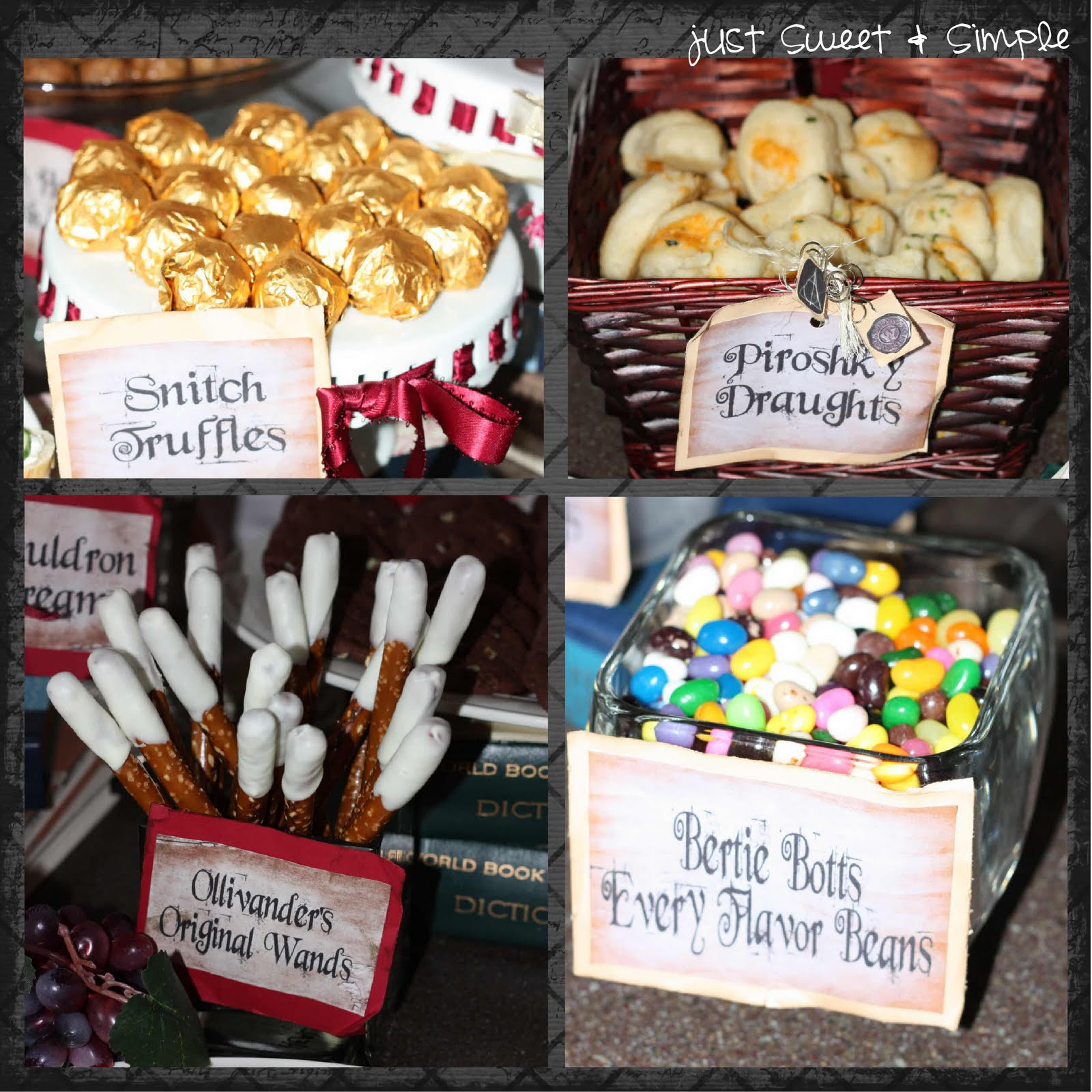 Just Sweet And Simple: Harry Potter Party for Harry Potter Food Labels Free Printable