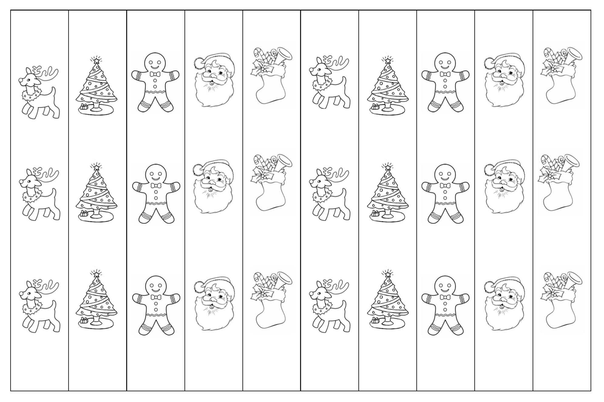 Kids&amp;#039; Christmas Craft Activities: Free Printable Colour-In Paper Chain pertaining to Printable Christmas Paper Chains