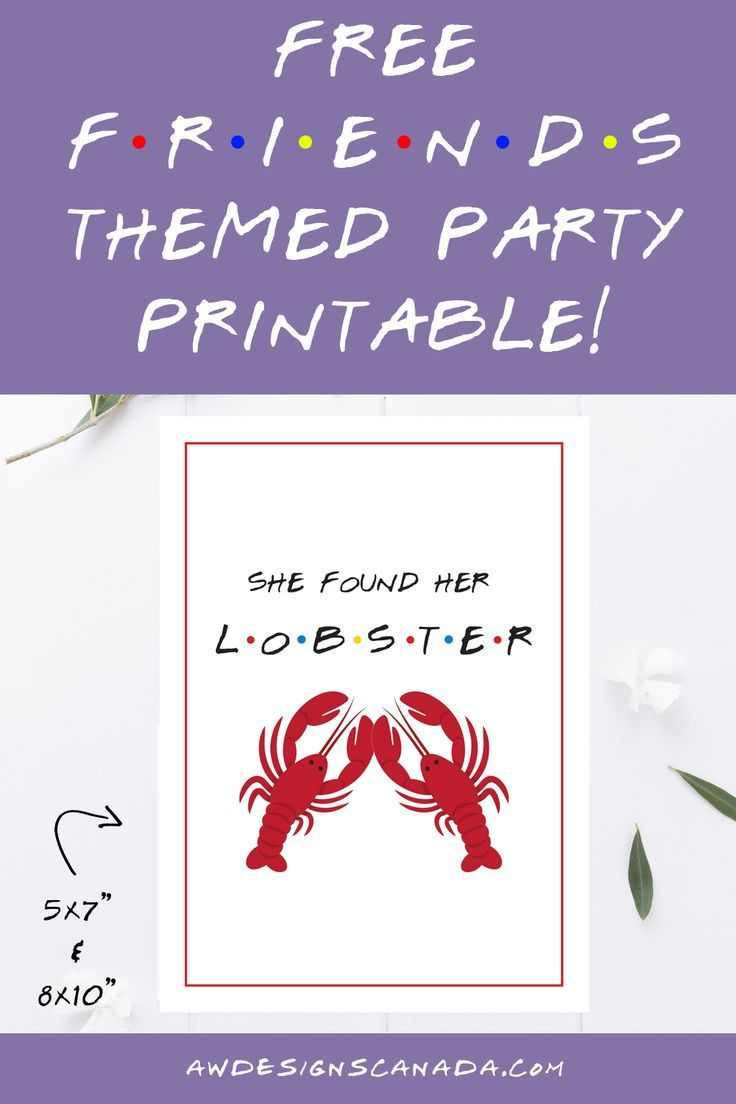 Kostenlose Freunde Unter Dem Motto Party Zum Ausdrucken | Friends regarding Friends Themed Party Free Printables