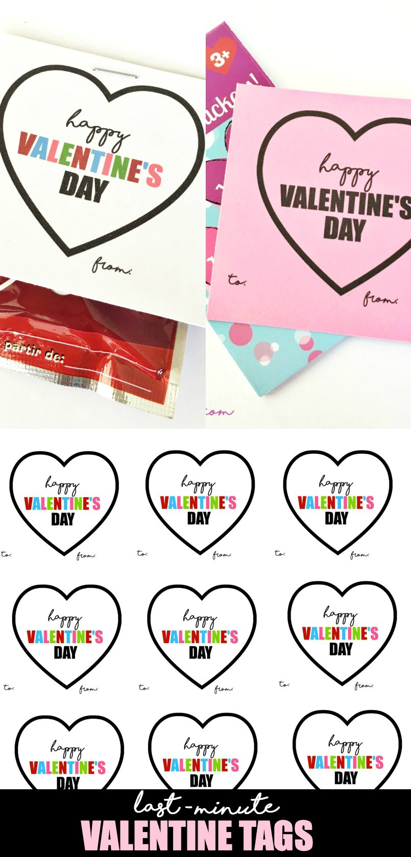 Last-Minute Classroom Valentine Tags - U Create in Free Printable Valentine Tags For Students