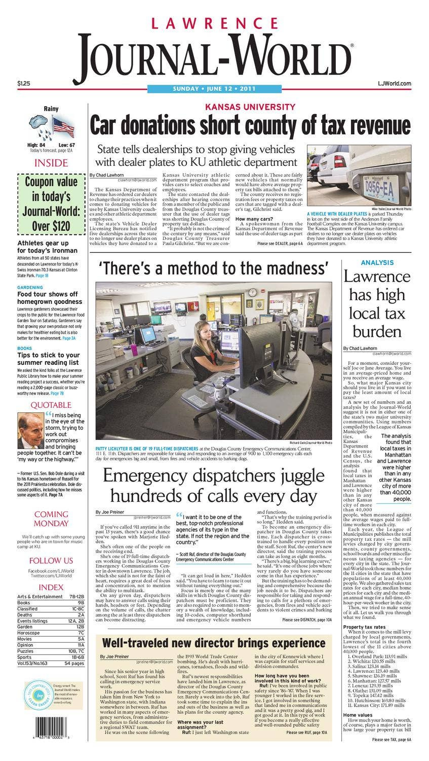 Lawrence Journal-World 06-12-11Lawrence Journal-World - Issuu within Daily Commuter Crossword Puzzle By Jacqueline Mathews Printable