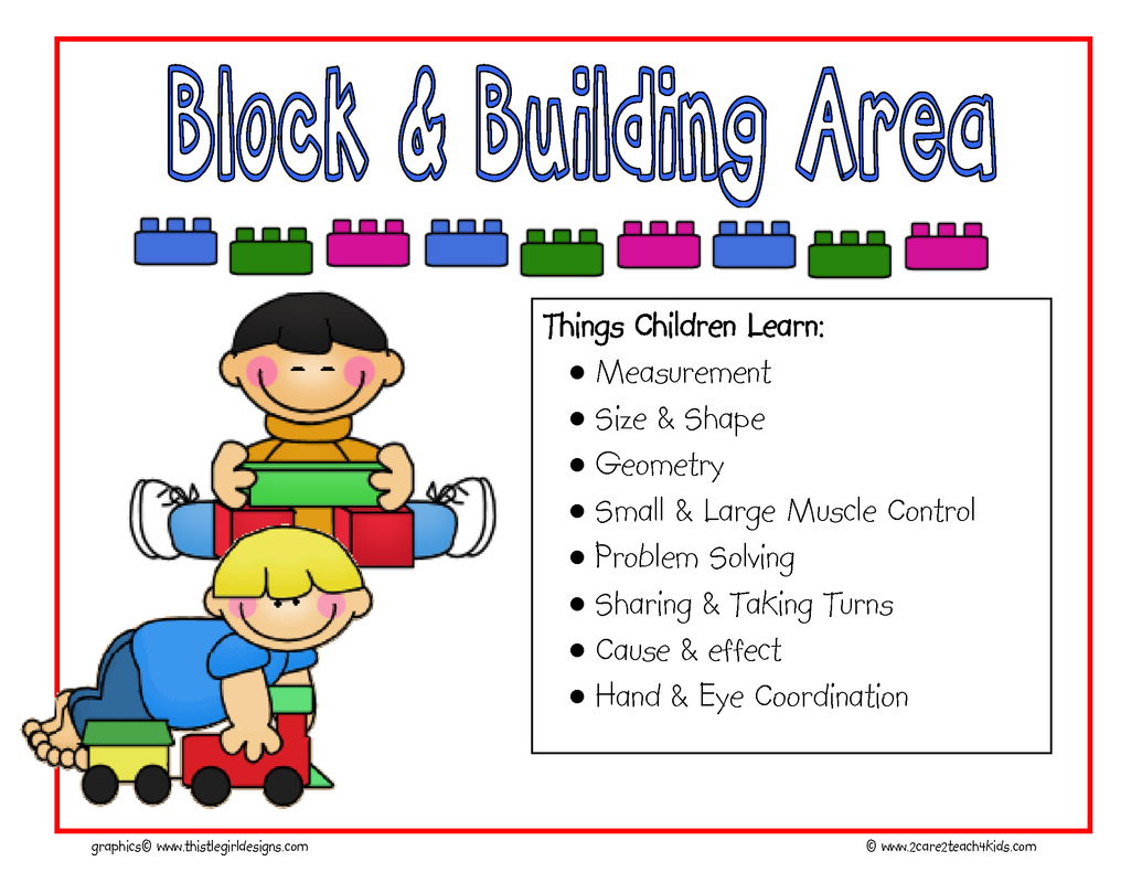 Learning Centers- Free Printable Resources -2Care2Teach4Kids inside Free Printable Preschool Center Signs with Objectives