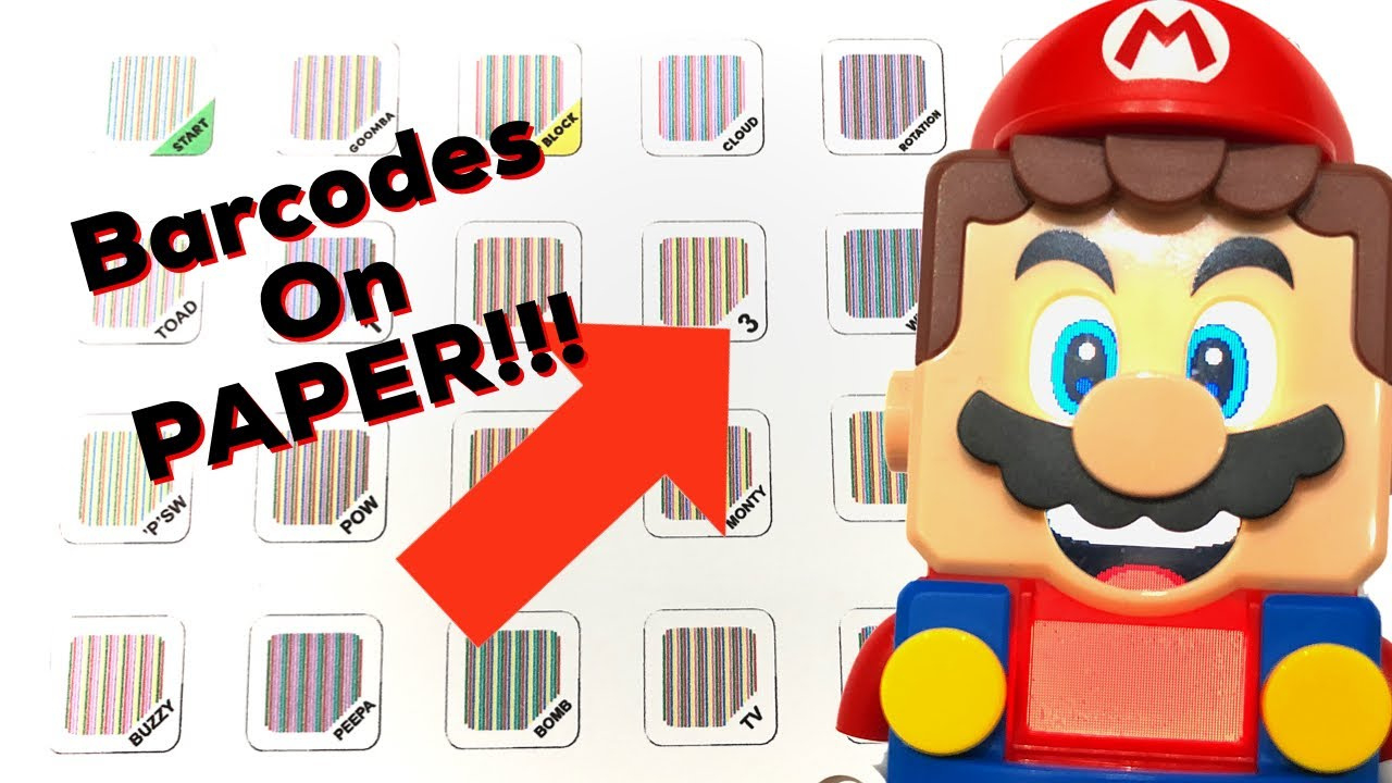 Lego Mario Free Printed Barcode Replicas!! You Can Play Lego Mario Without Lego throughout Barcodes Free Printable Lego Mario Barcodes