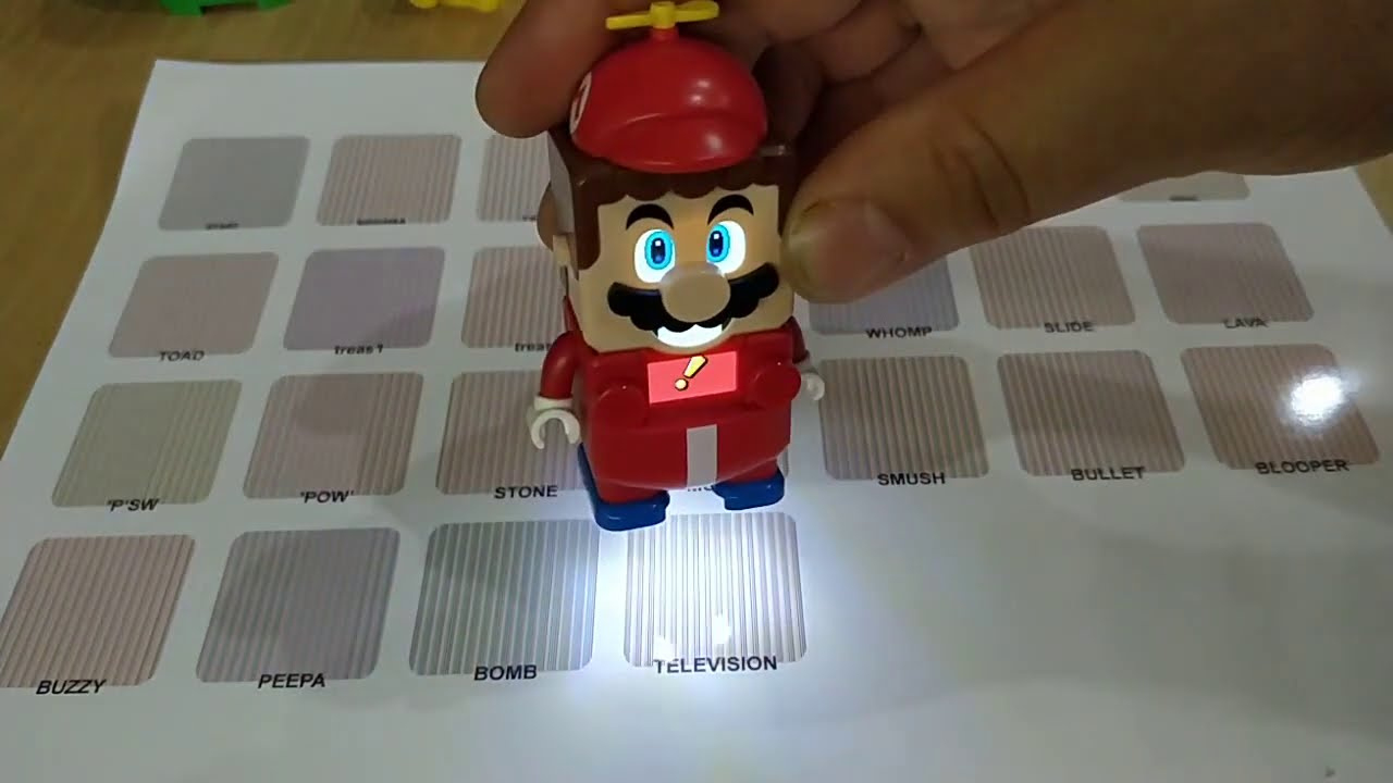 Lego Super Mario Action Bricks Printed Version. You Can Play Mario with Barcodes Free Printable Lego Mario Barcodes