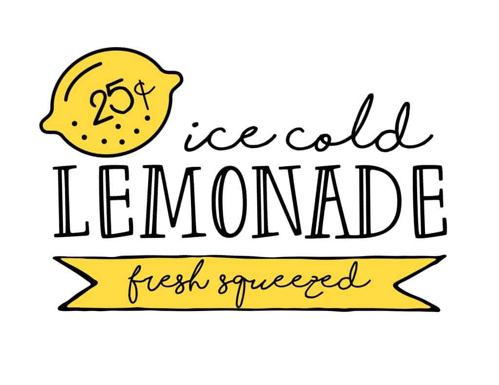 Lemonade Stand Printables | Kid&amp;#039;S Summer Boredom Buster - with Free Printable Lemonade Signs