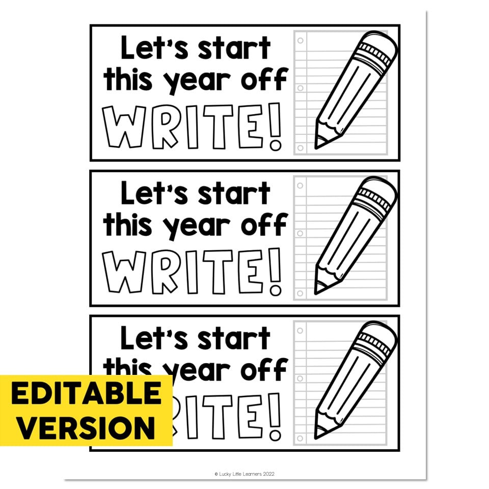 Let S Start The Year Off Write Free Printable - Aprintableonly with regard to Let&amp;amp;#039;s Start the Year Off Write Free Printable