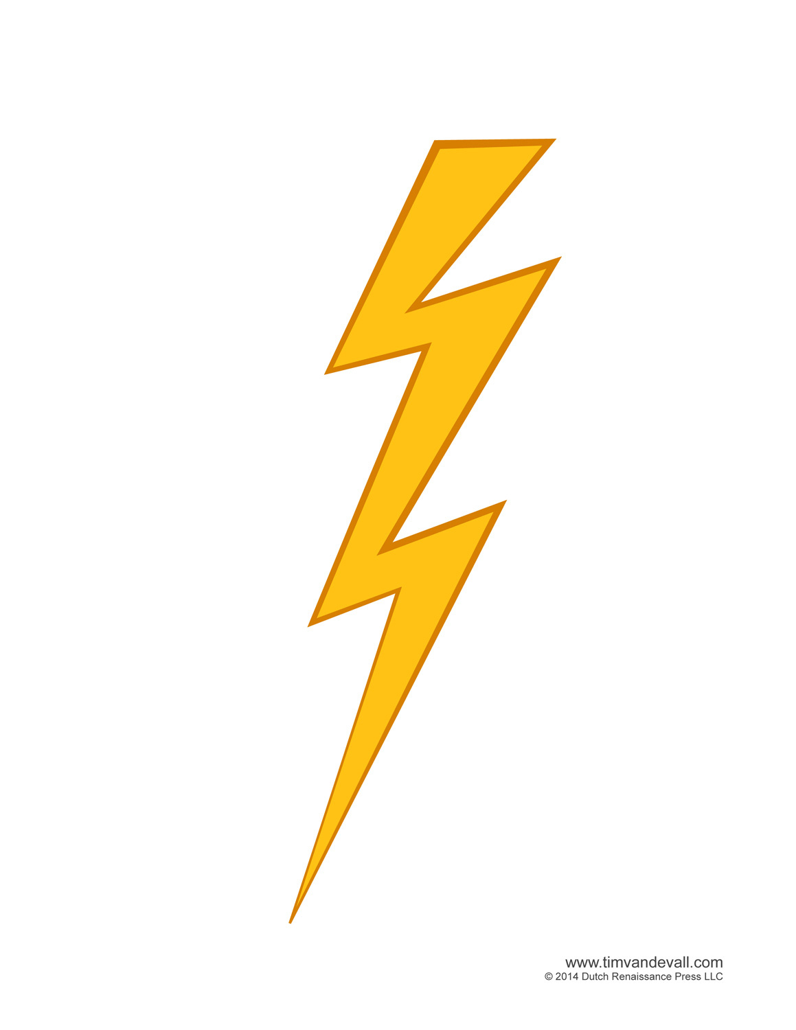 Lightning Bolt Printable - Tim&amp;#039;S Printables throughout Printable Lightning Bolt Template