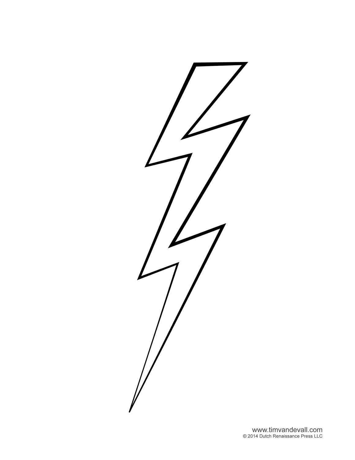 Lightning Bolt Template - Tim&amp;#039;S Printables in Printable Lightning Bolt Template