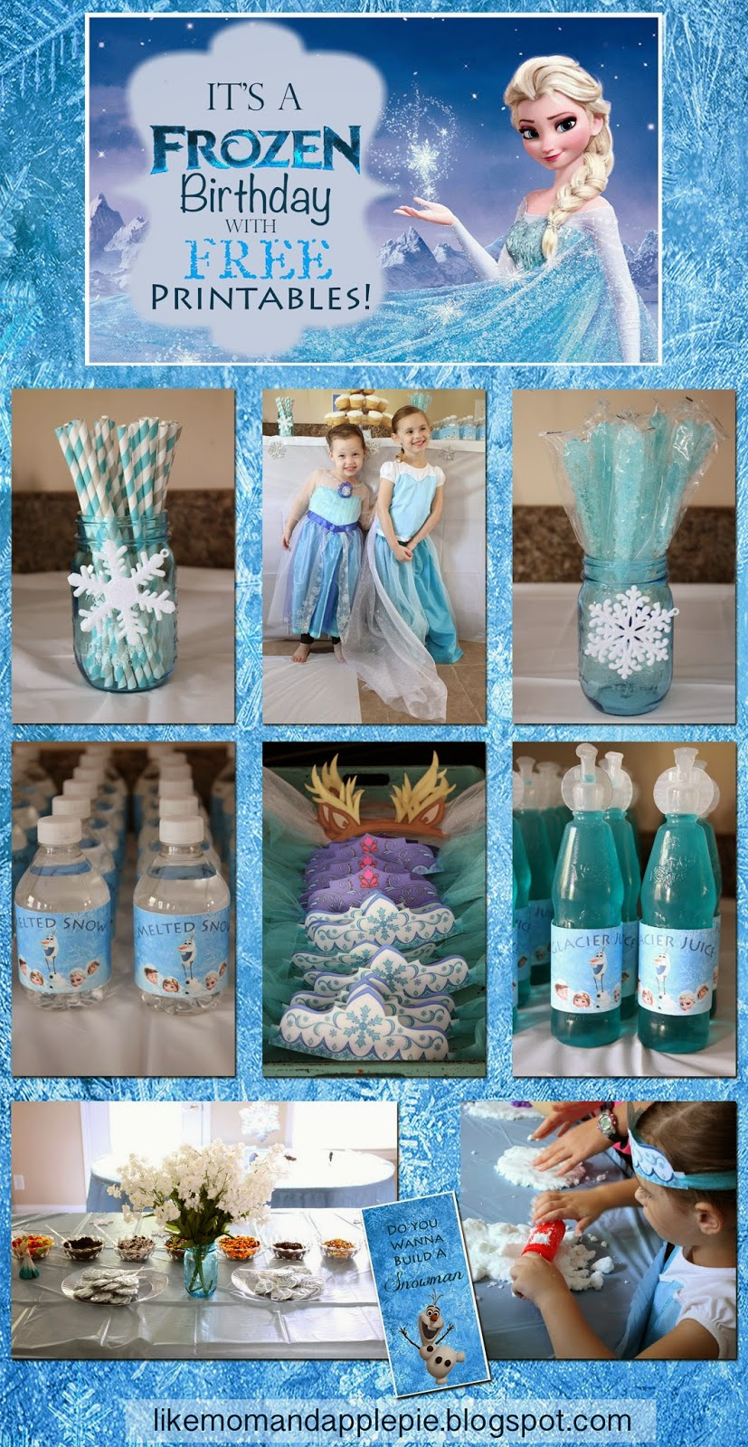 Like Mom And Apple Pie: Frozen Birthday Party And Free Printables! pertaining to Frozen Party Free Printables