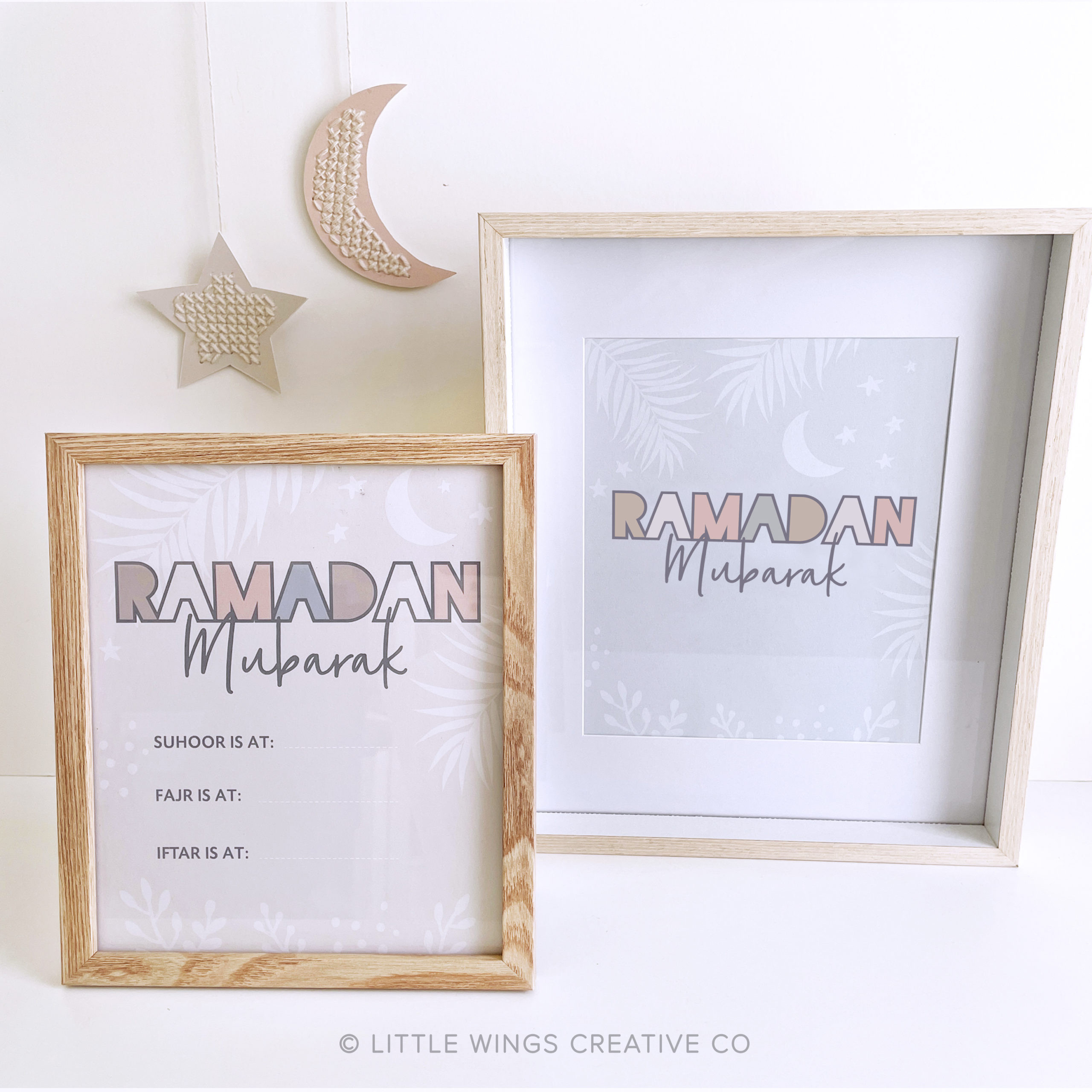 Little Printable Library - Little Wings Creative Colittle Wings for Ramadan Decorations Printables