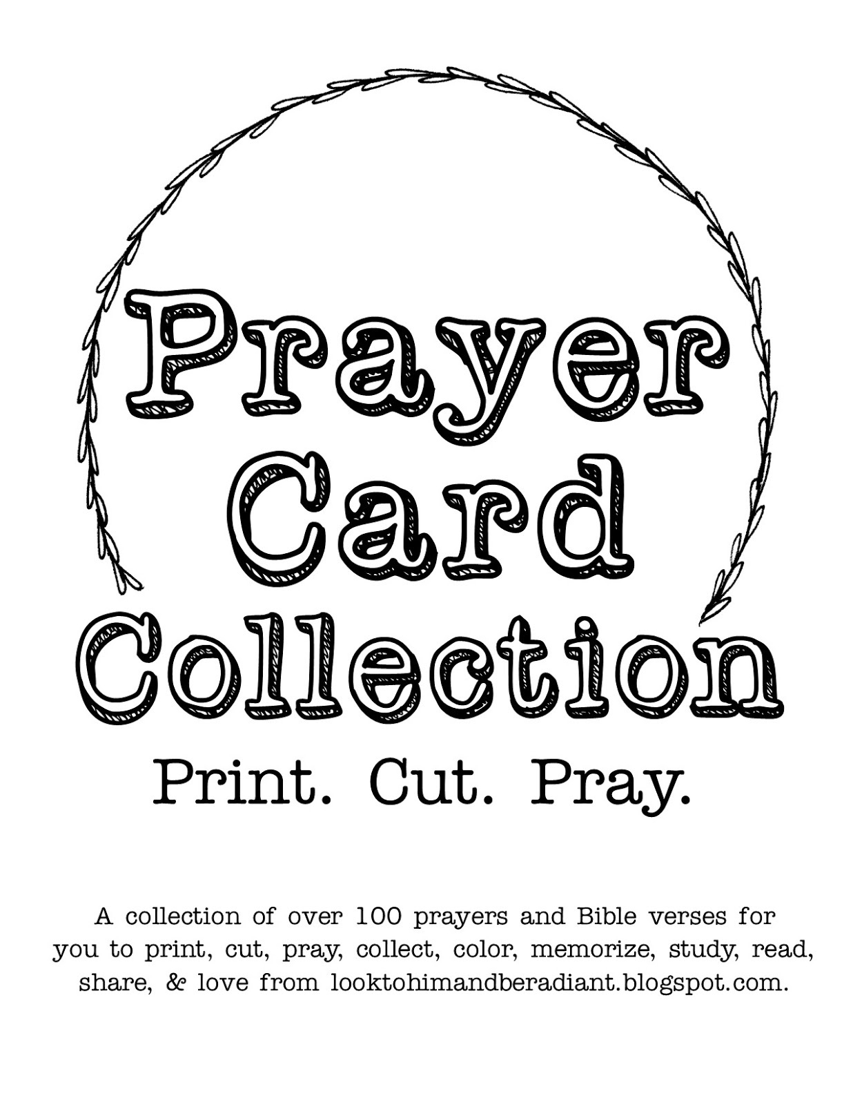 Look To Him And Be Radiant: Free Ebook For You! {Print. Cut. Pray within Free Printable Holy Cards