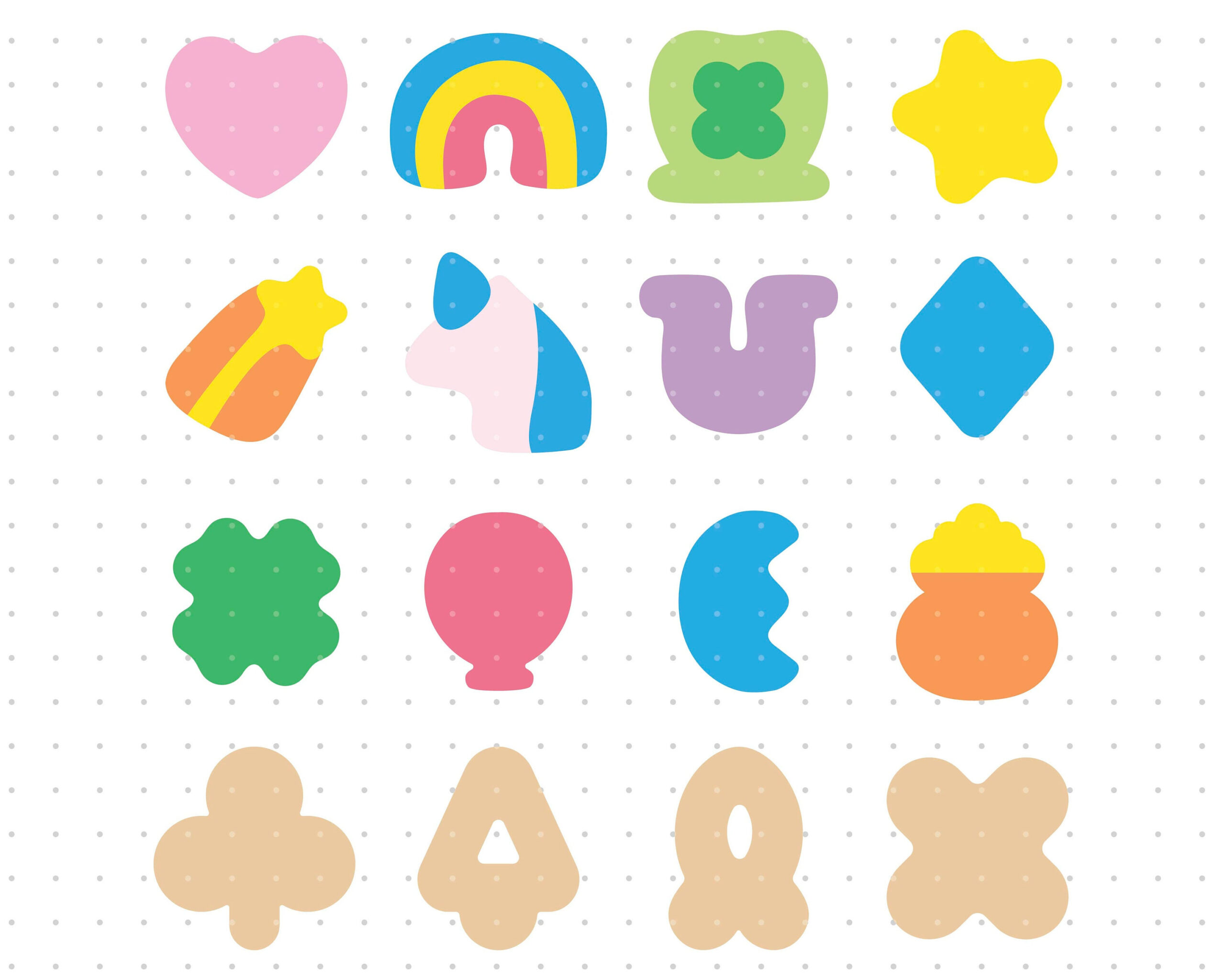 Lucky Charms | Png Svg Pdf | Digital Download | Clipart Design pertaining to Lucky Charms Marshmallows Printable