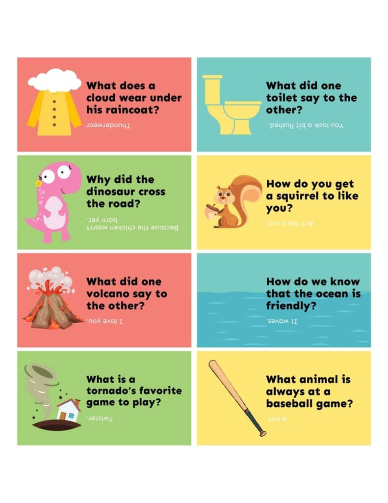 Lunch Box Jokes Printable - Free! - Kids Activity Zone for Free Printable Lunch Box Jokes