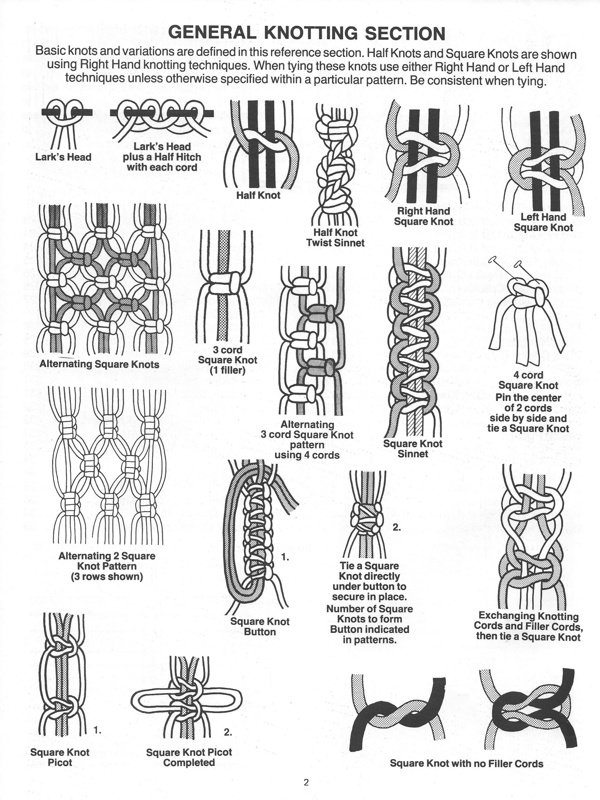 Macrame Knots With 4 Cords 2025 | Koolau with regard to Free Printable Macrame Knots