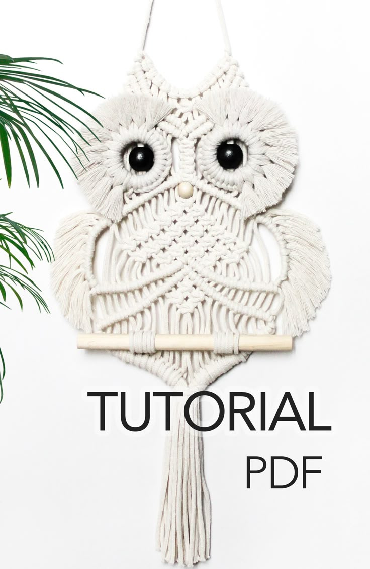 Macrame Owl Pattern / Macrame Tutorial Pdf For Beginners / Wall pertaining to Printable Macrame Owl Pattern Free