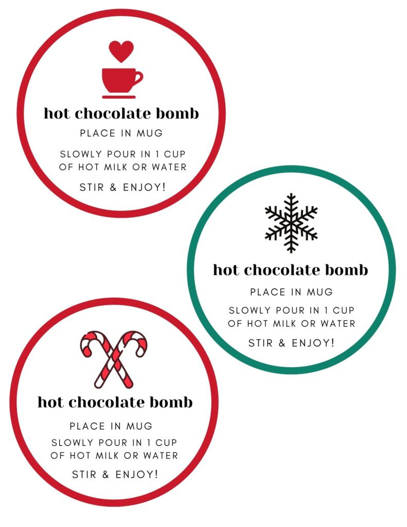 Magical Hot Chocolate Bombs – Our Little Nook for Hot Chocolate Bombs Instructions Printable Free