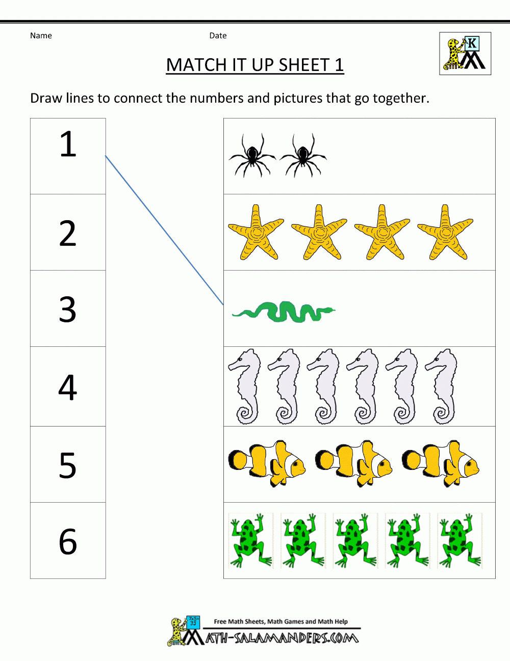 Math Worksheets Kindergarten within Printable Kindergarten Math Worksheets