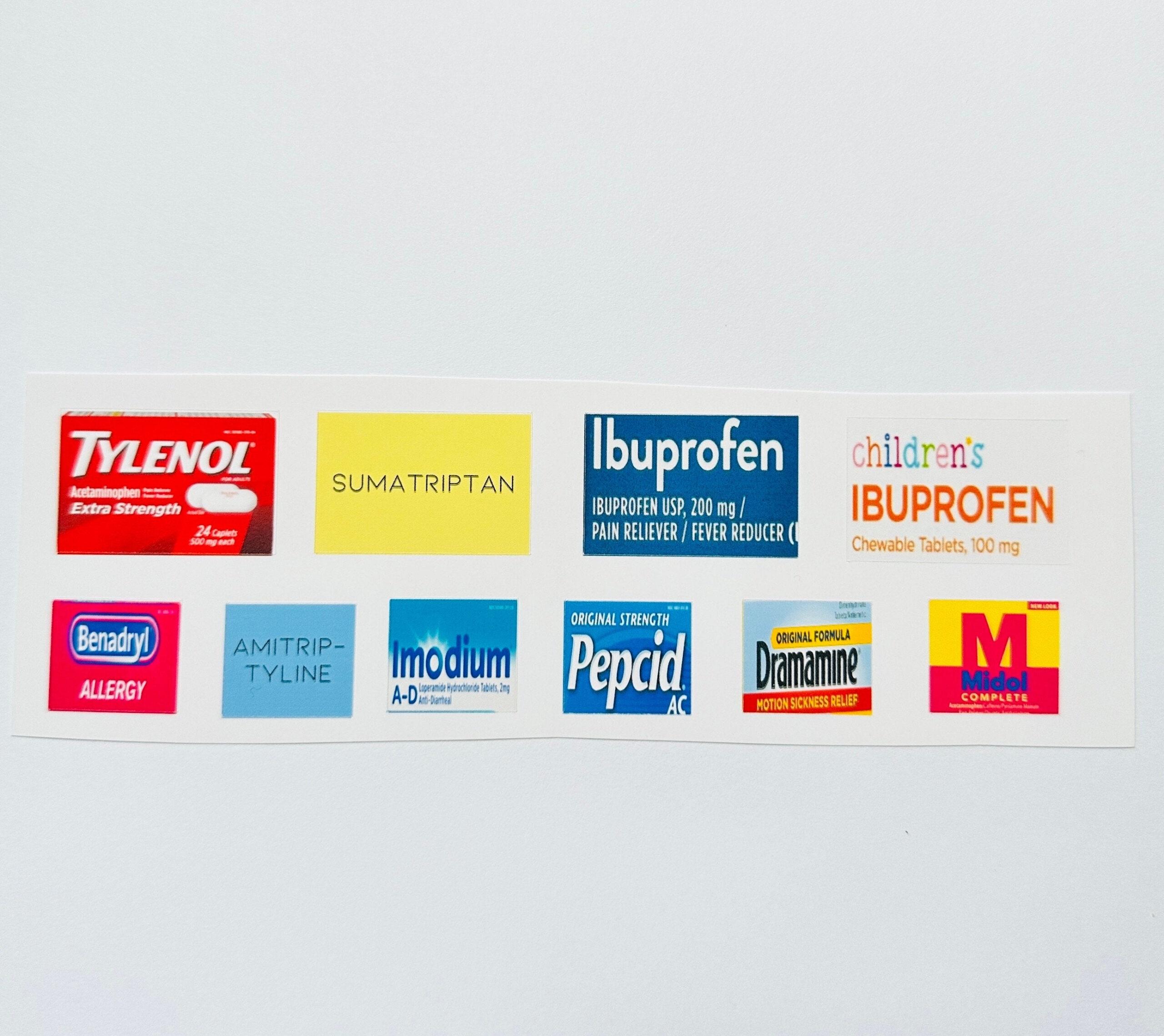 Medication Stickers For Your Pocket Pharmacy (No Pill Case Will Be Shipped To You) Pharmacy Tech Day Gift, Medicine Stickers, Travel Pills pertaining to Pocket Pharmacy Labels Free Printable