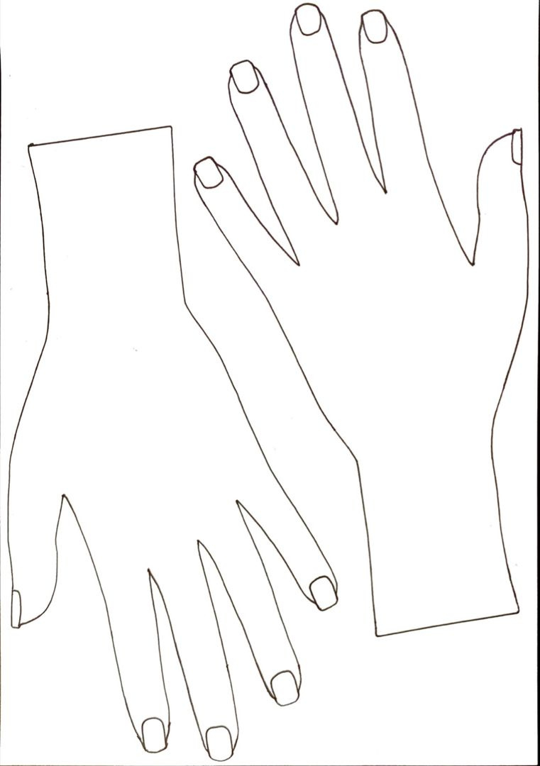 Mehndi Print Out Hand Shape - Google Search throughout Printable Hand Template For Henna