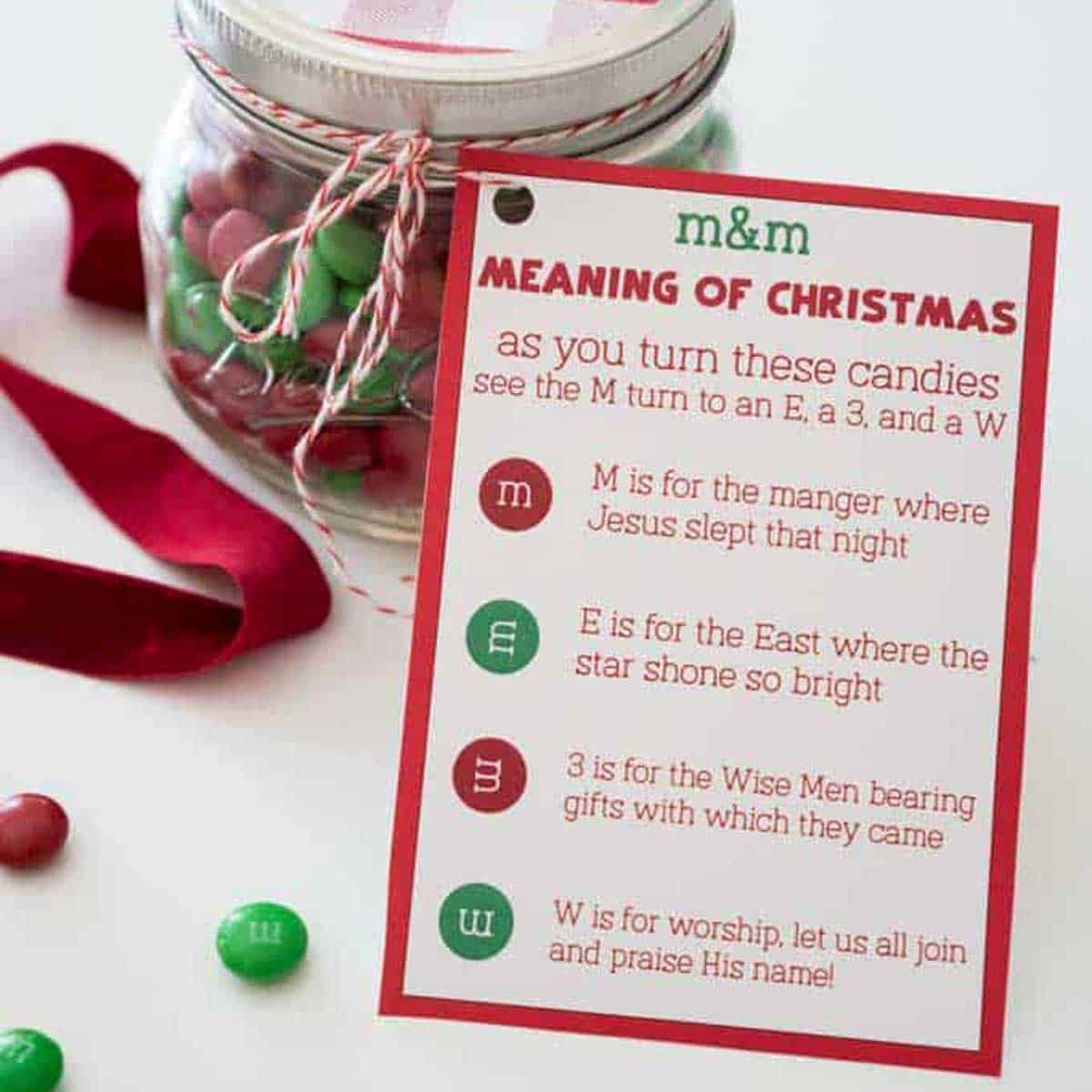 M&amp;amp;M Christmas Poem Printable &amp;amp; Gift - South Georgia Style inside Free Printable M&amp;amp;amp;M Christmas Poem Printable