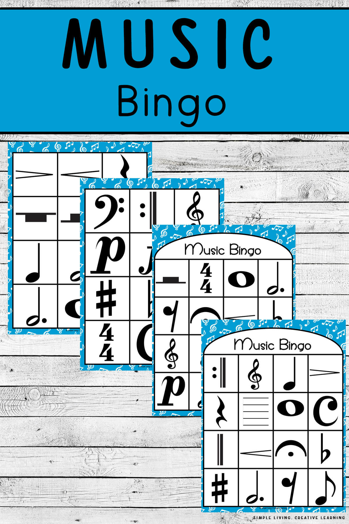 Music Bingo - Simple Living. Creative Learning throughout Music Bingo Cards Free