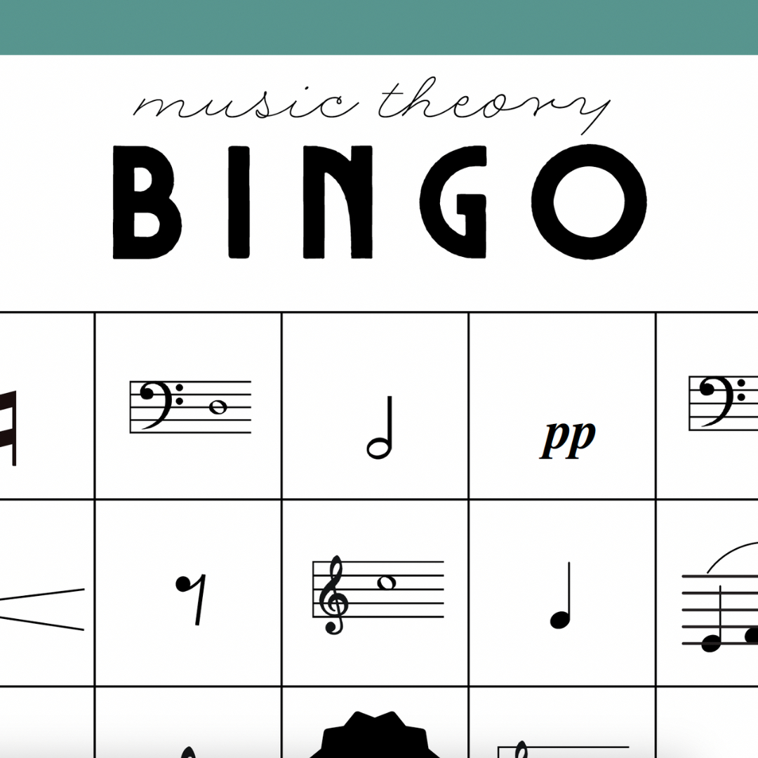 Music Theory Bingo | Downloadable &amp;amp; Printable Game | C&amp;amp;S in Musical Bingo Card Generator