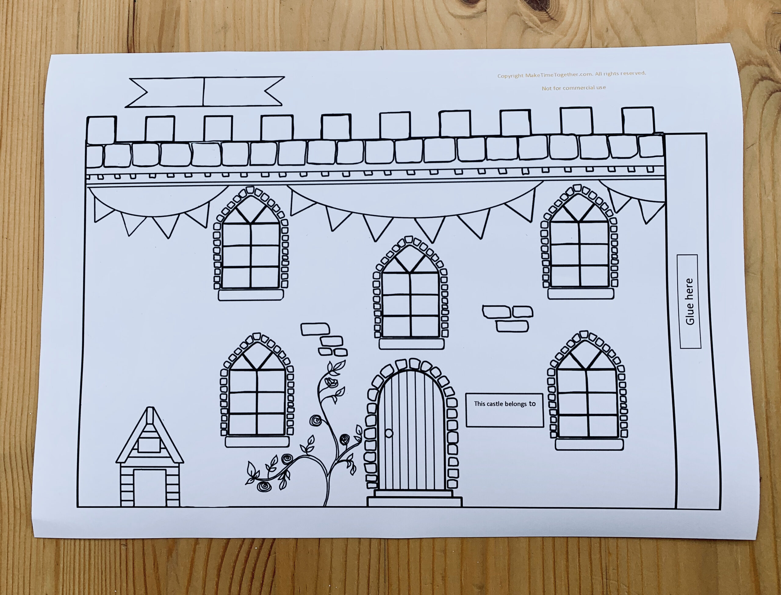 My Family Printable Castle Activity – Make Time Together throughout Cut Out Castle Template Printable