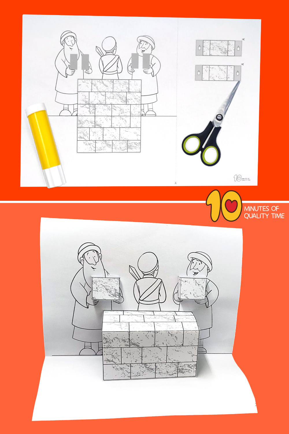 Nehemiah Bible Craft – 10 Minutes Of Quality Time intended for Printable Crafts Nehemiah Rebuilding Wall