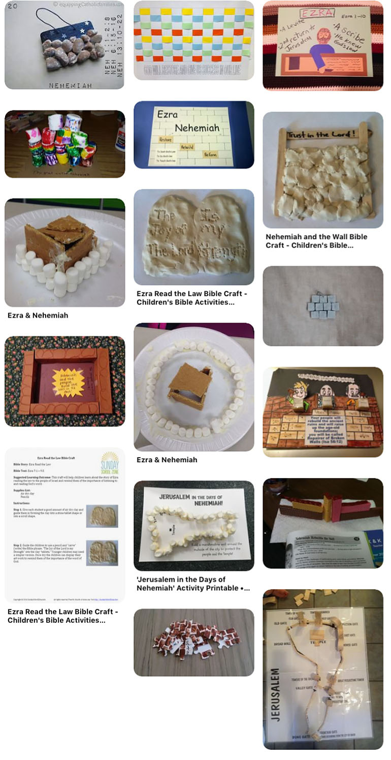Nehemiah Rebuilds The Wall - Craft - Sundayschoolist inside Printable Crafts Nehemiah Rebuilding Wall