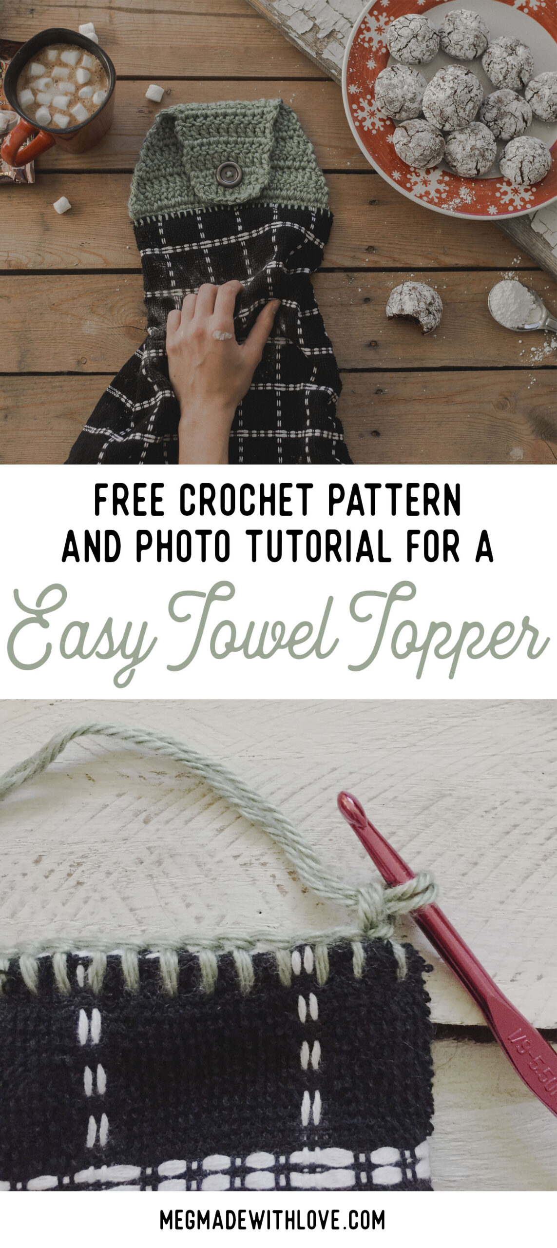 New Free Crochet Pattern For An Easy Towel Topper — Megmade With Love within Free Printable Crochet Towel Topper Pattern