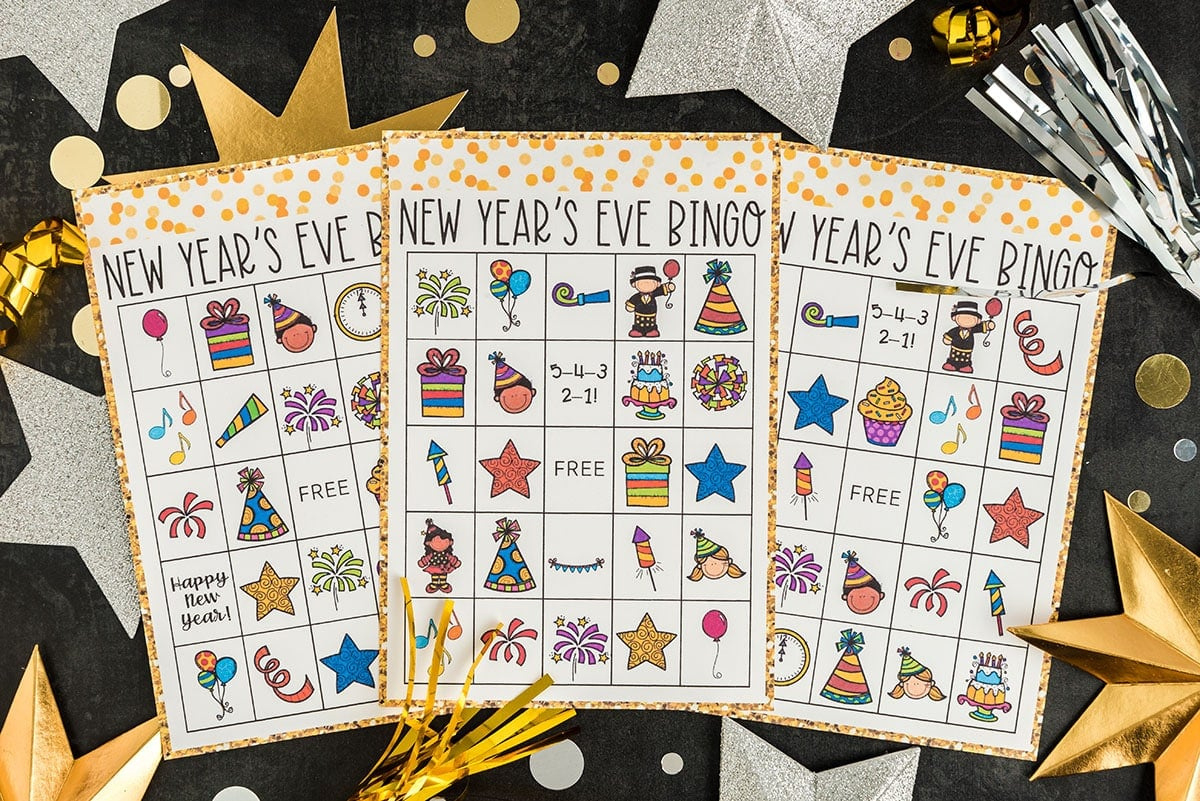 New Years Bingo (Free Printable) - The Best Ideas For Kids in New Years Bingo Card