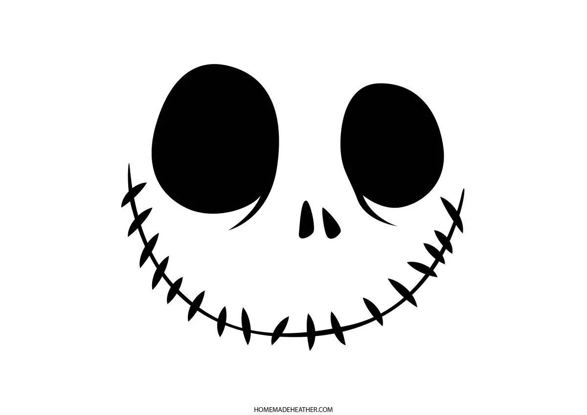 Nightmare Before Christmas: Jack Skellington (Free Pumpkin Stencil for Jack Skellington Stencil Free Printable