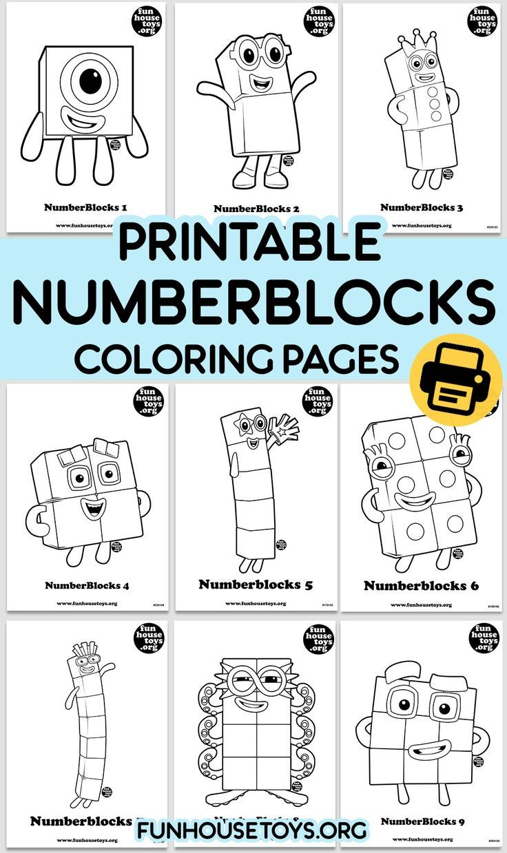 Numberblocks Printables for Numberblocks Printables Free