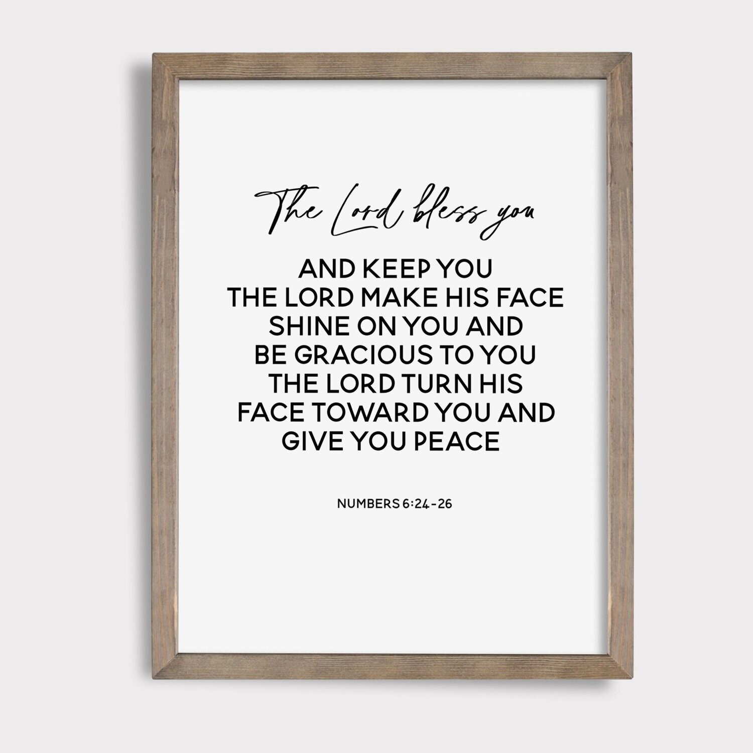 Numbers 6:24-26 || The Lord Bless You || Digital Download with regard to Numbers 6:24-26 Free Printable