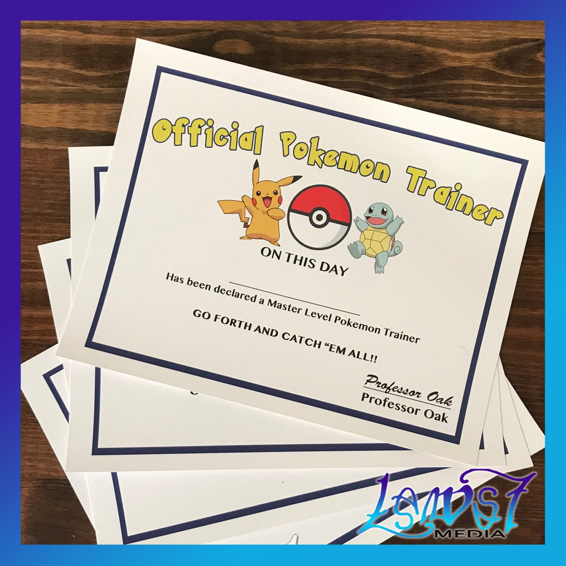 Official Pokemon Trainer Certificate | Lawst Media regarding Pokemon Trainer Certificate Free Printable