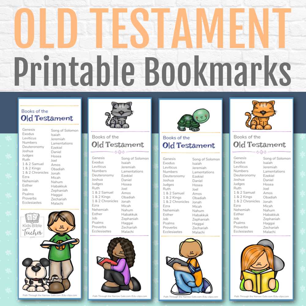 Old Testament Bible Bookmarks - Kids Bible Teacher pertaining to Books of the Bible Bookmark Free Printable