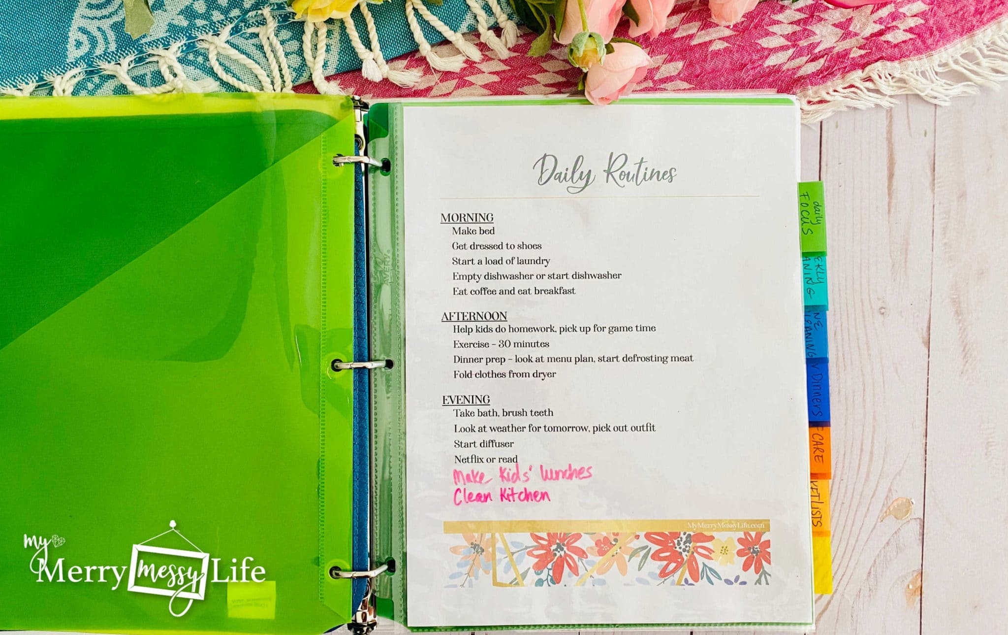 Organize And Clean Your Home With A Flylady Home Control Journal for Flylady Printable Control Journal Free