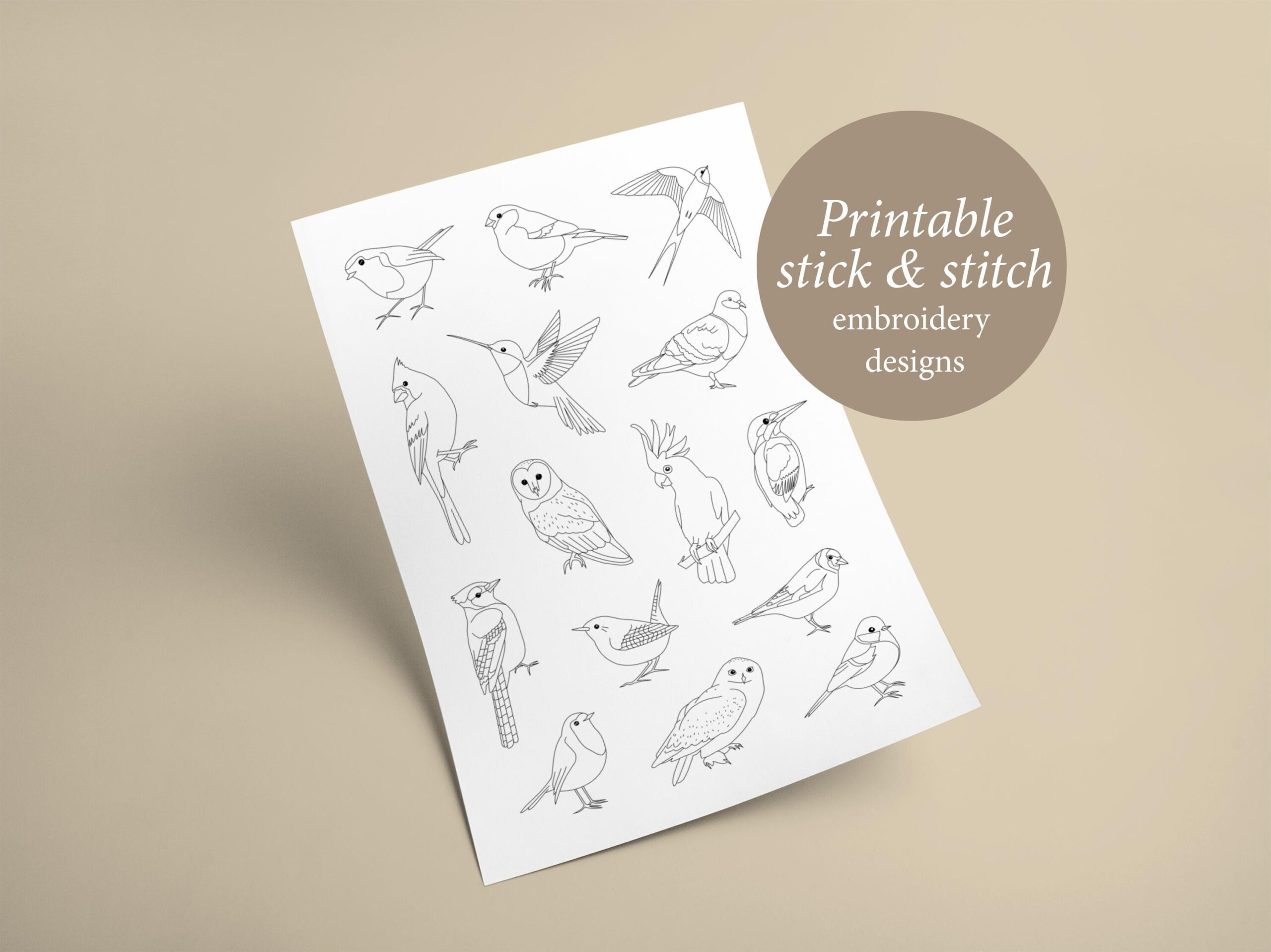 Pdf Zum Ausdrucken, Stick Und Stitch Stickmotive Vögel, Stick N for Printable Stick And Stitch